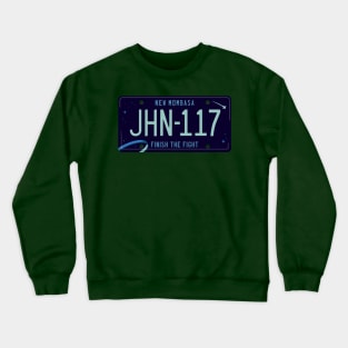 John 117 License Plate Crewneck Sweatshirt